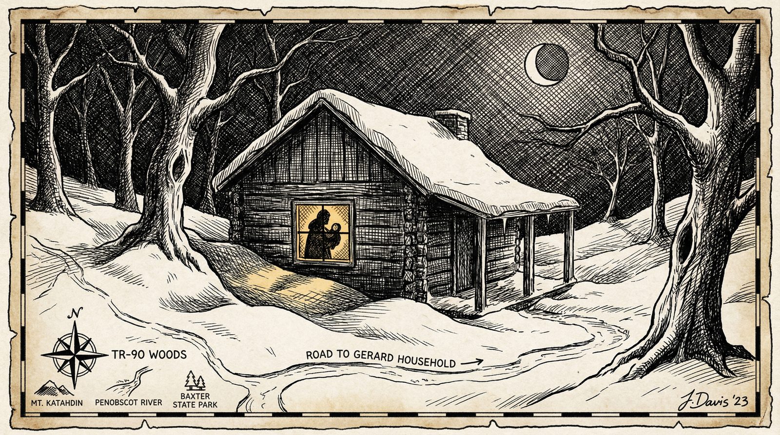 Conceptual editorial illustration inspired by 'Blaze (2007)'