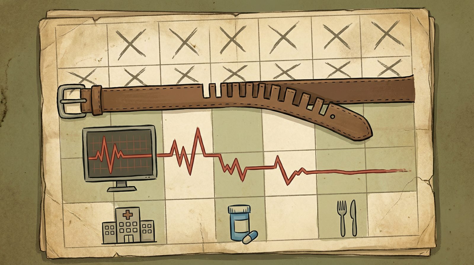 Symbolic illustration inspired by 'Rapid Weight Loss And Body Decay'