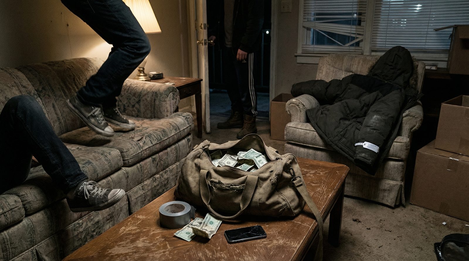 Conceptual illustration of the motif 'Botched Kidnapping'