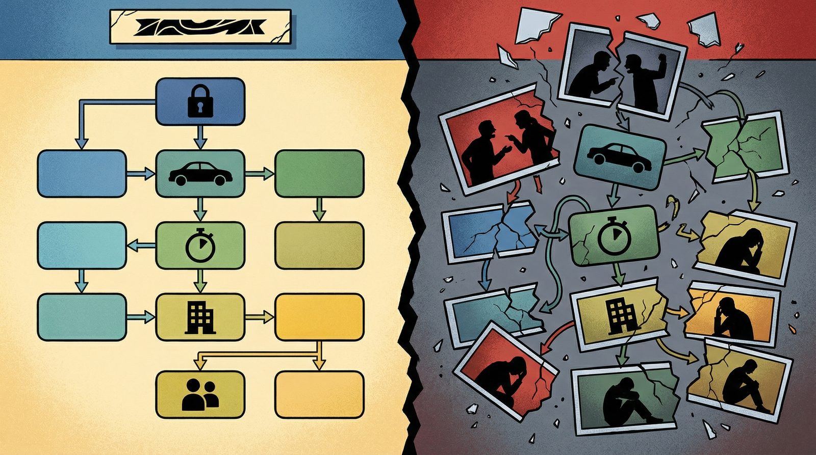 Symbolic illustration inspired by 'Botched Kidnapping'