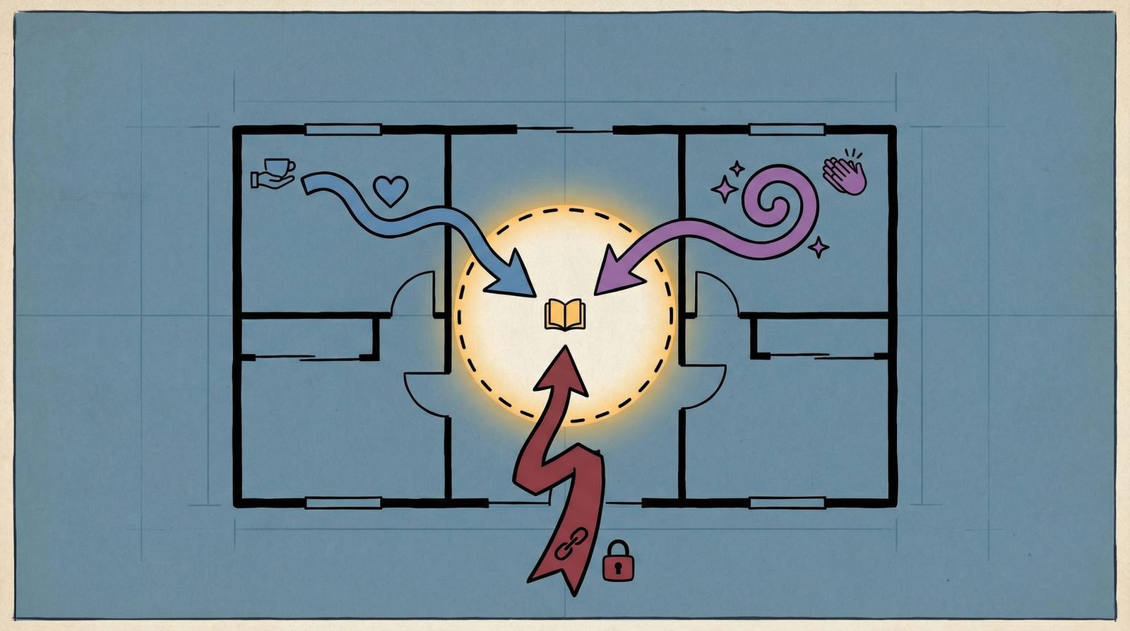 Symbolic illustration inspired by 'Writer Held Captive'