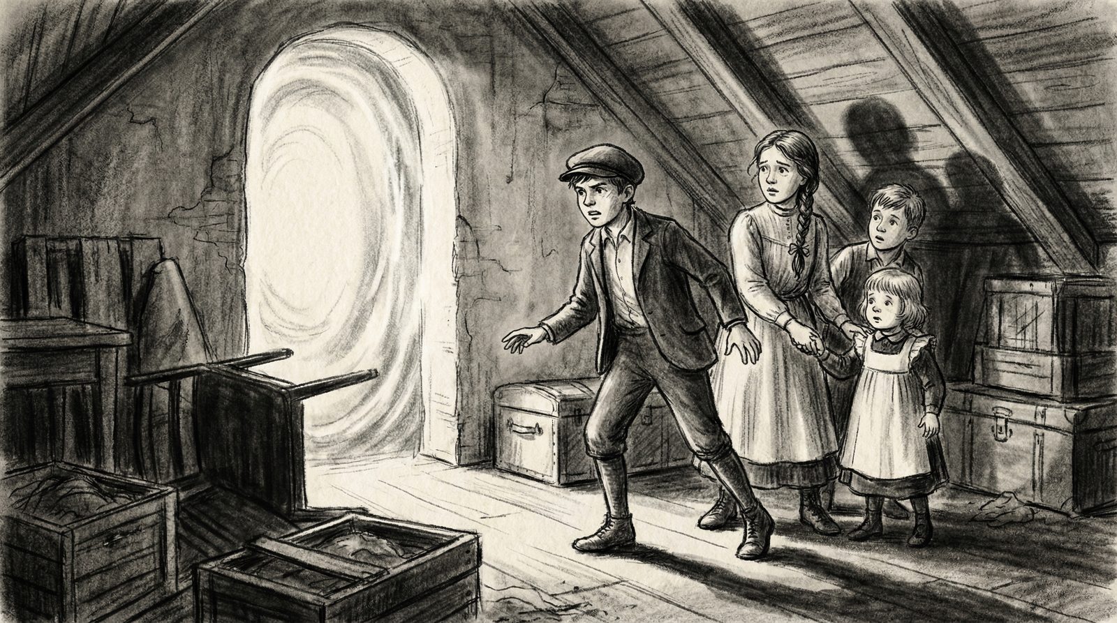 Illustration of a core idea or motif from 'the amulet'