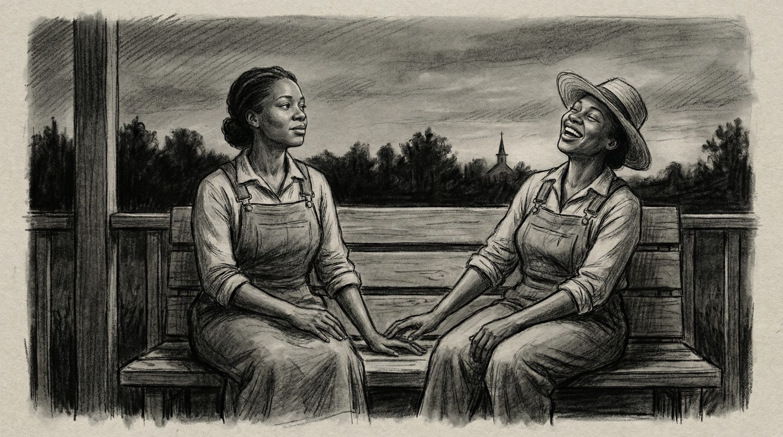 Illustration of a core idea or motif from 'the color purple'