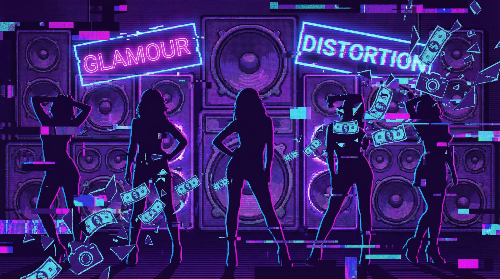 Conceptual editorial illustration inspired by 'confessions of a video vixen'