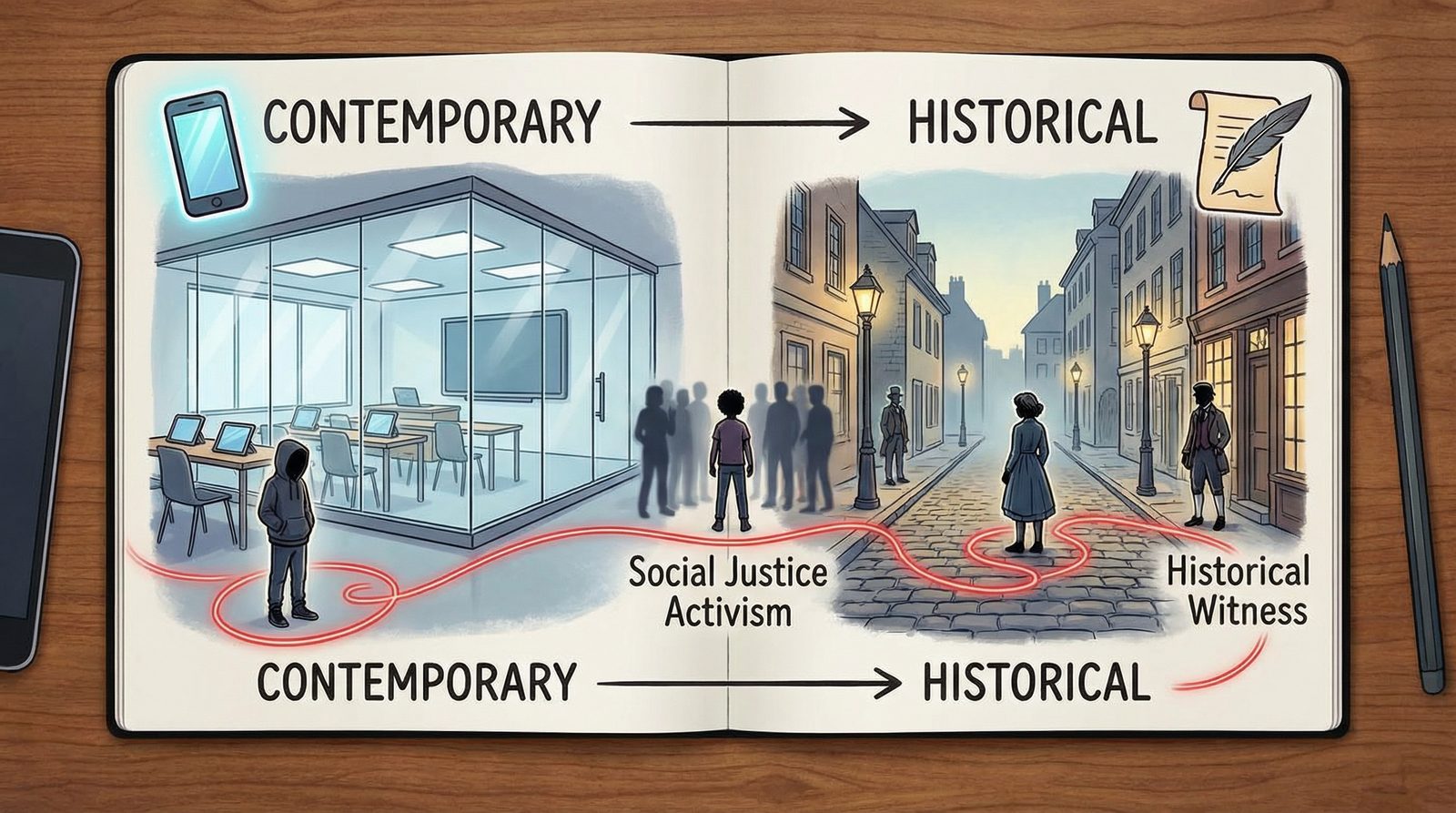 Symbolic illustration inspired by 'Laurie Halse Anderson'