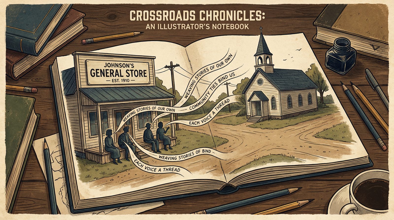 Editorial illustration inspired by 'Zora Neale Hurston'