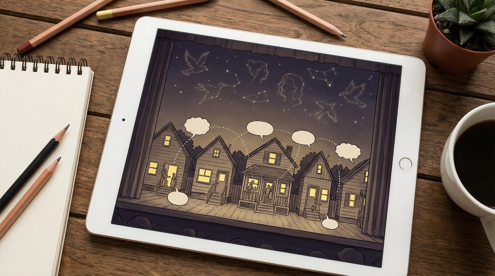 Symbolic illustration inspired by 'Toni Morrison'