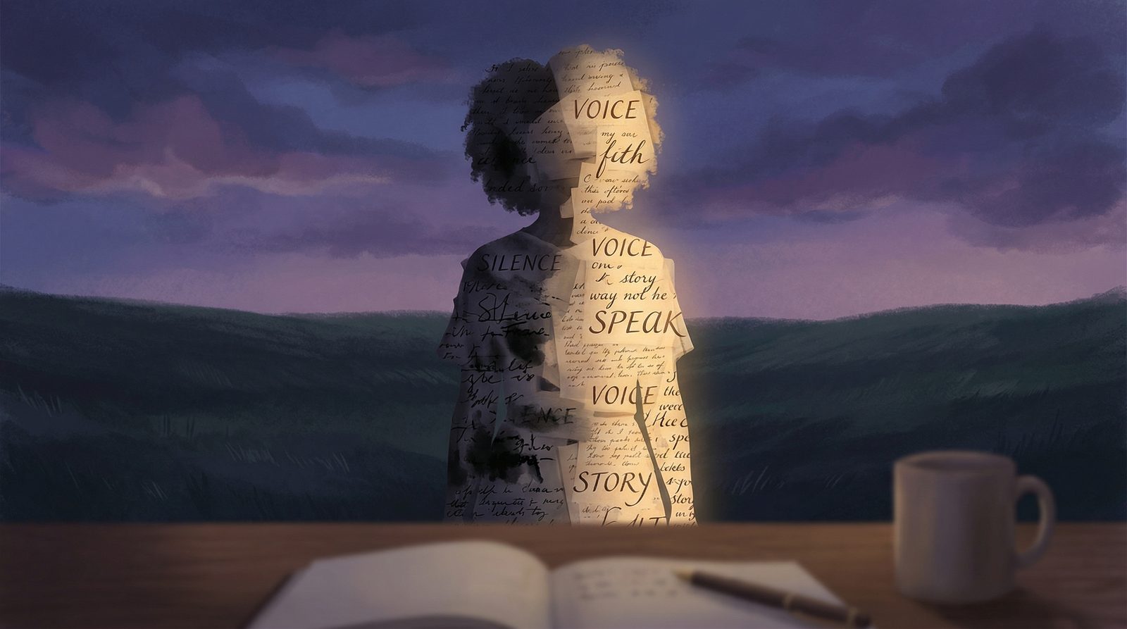 Symbolic illustration inspired by 'Alice Walker'