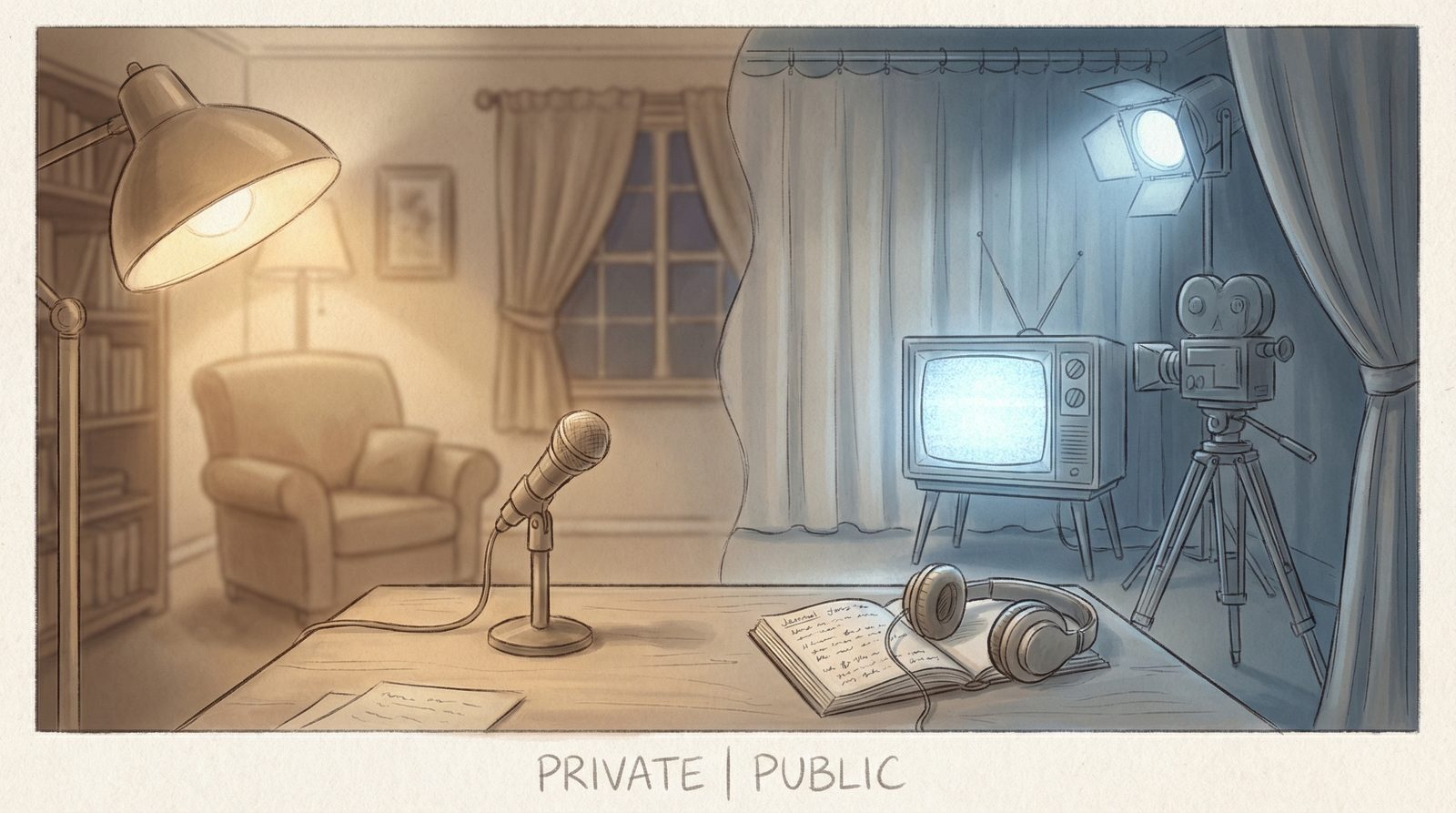 Symbolic illustration inspired by Jennette McCurdy