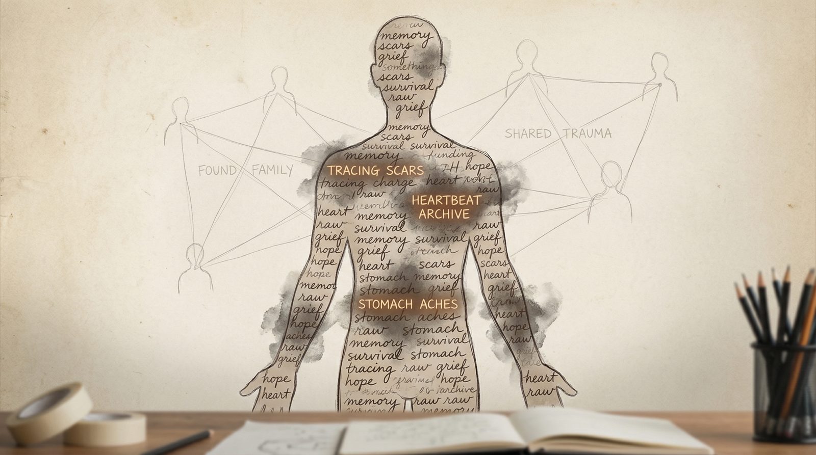 Symbolic illustration inspired by 'Sapphire'