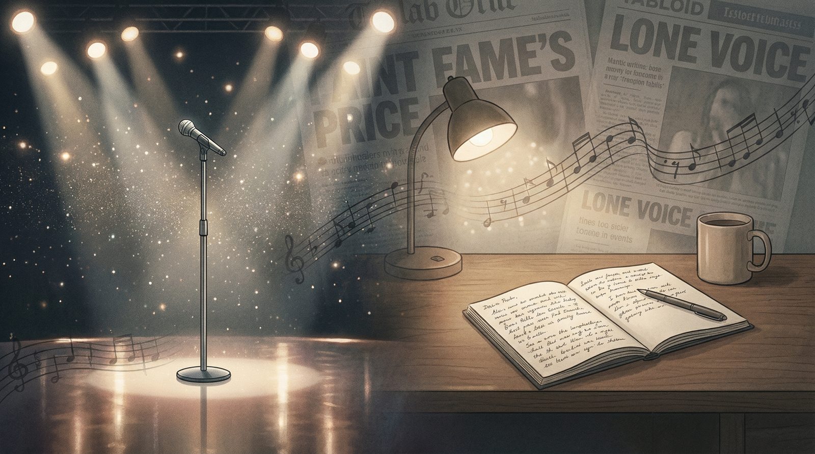 Editorial illustration inspired by 'Britney Spears'