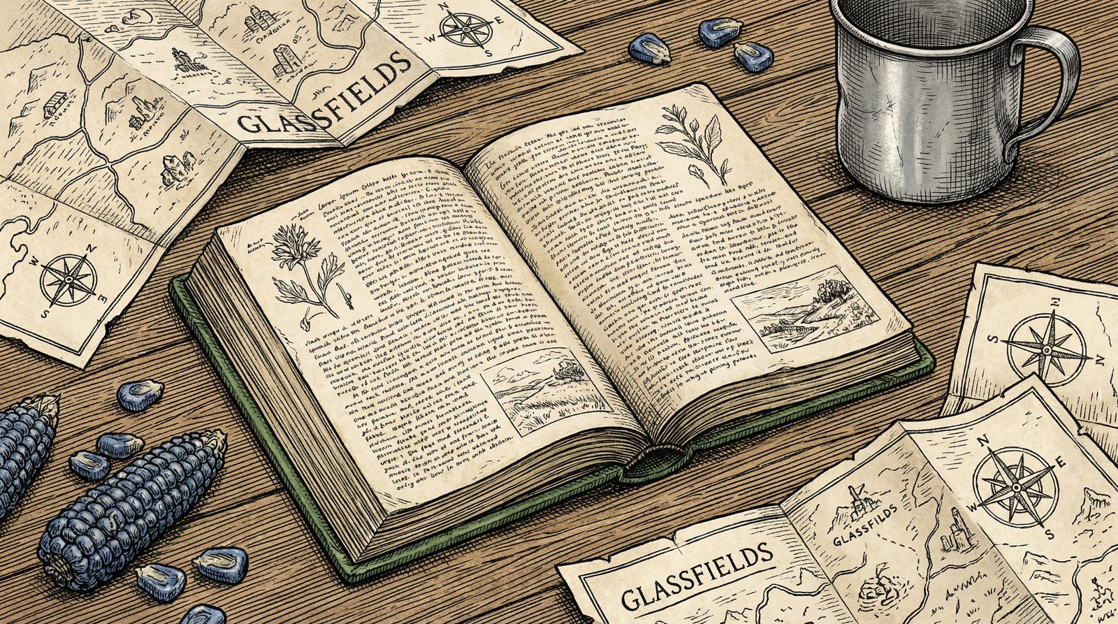 Conceptual editorial illustration inspired by 'the green book (1981)'