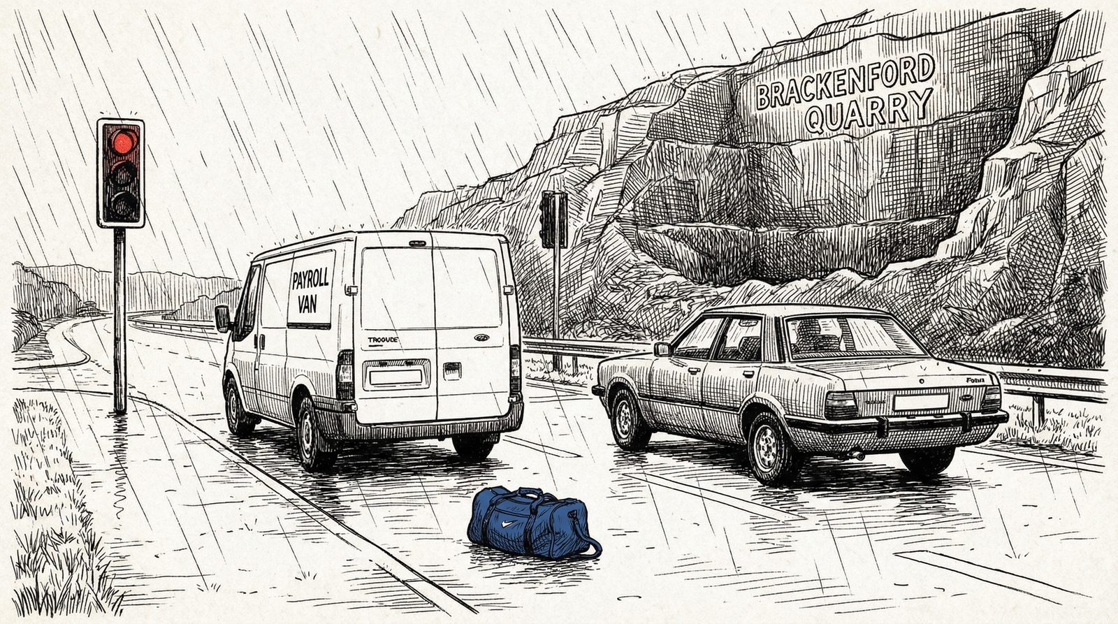 Conceptual editorial illustration inspired by 'the trap (1985)'