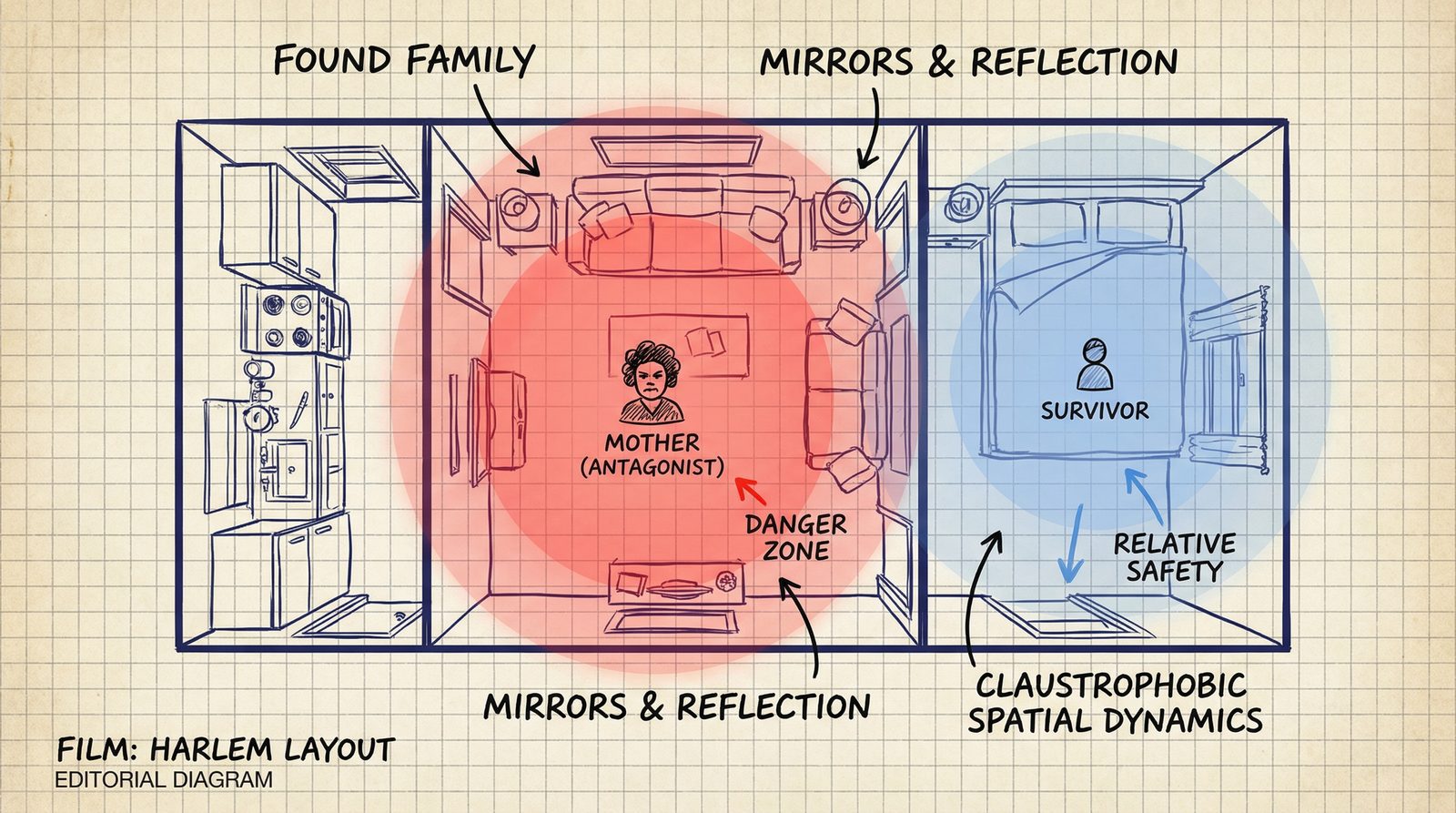 PRECIOUS (2009) Editorial illustration inspired by 'Precious (2009)'
