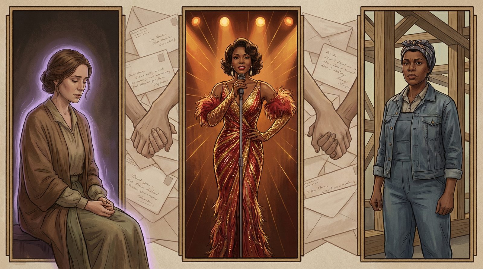 Symbolic illustration inspired by 'The Color Purple (2023) (2023)'