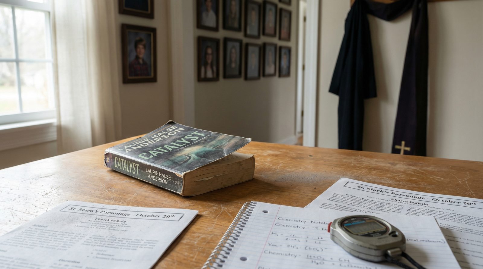 Illustration inspired by 'catalyst (2002)' by Laurie Halse Anderson