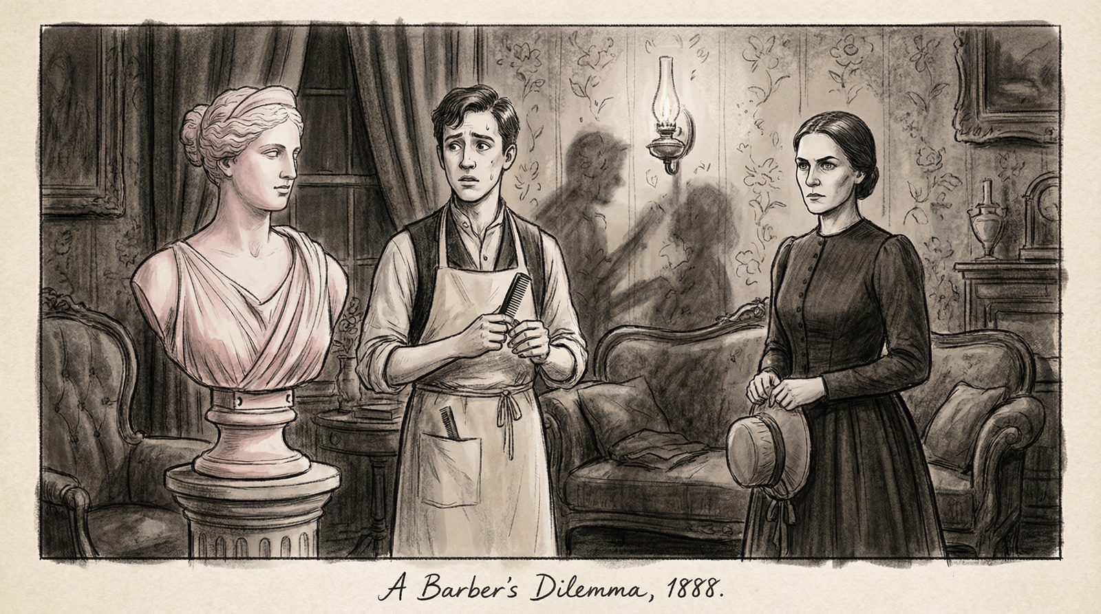 Illustration inspired by a core idea from 'The Tinted Venus'