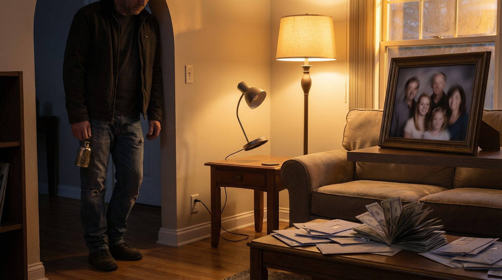 Conceptual illustration of the motif 'Genie Or Spirit Causing Unintended Chaos'