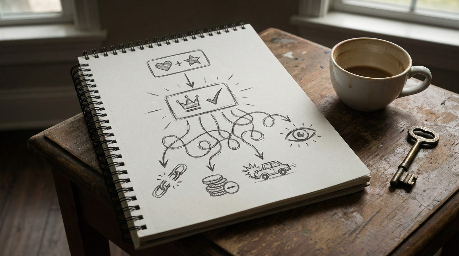 Symbolic illustration inspired by 'Genie Or Spirit Causing Unintended Chaos'