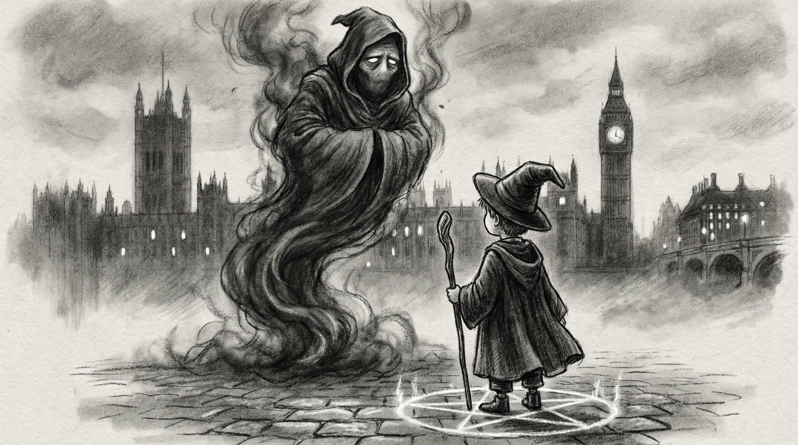 Illustration inspired by a core idea from 'The Amulet of Samarkand'