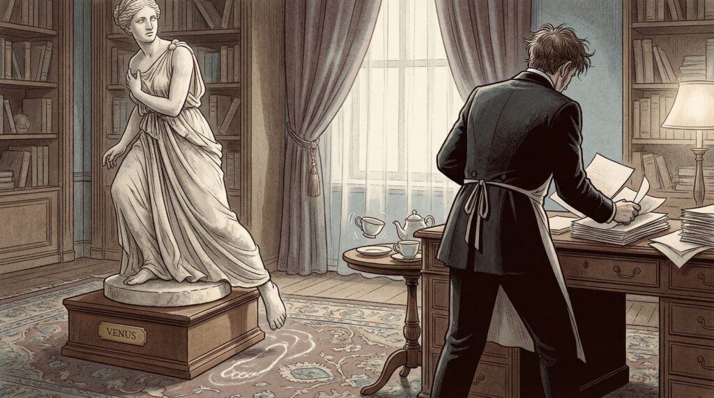 Editorial illustration inspired by 'F Anstey'