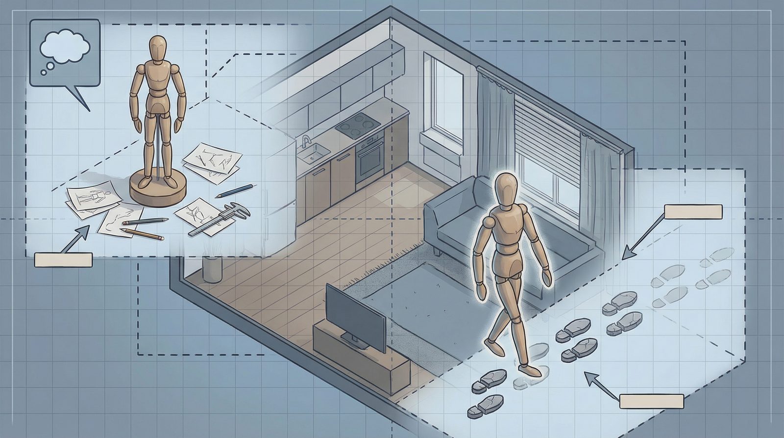 Symbolic illustration inspired by 'Statue Comes To Life'