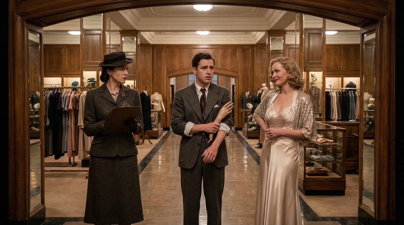 Editorial illustration inspired by 'One Touch Of Venus (1948)'