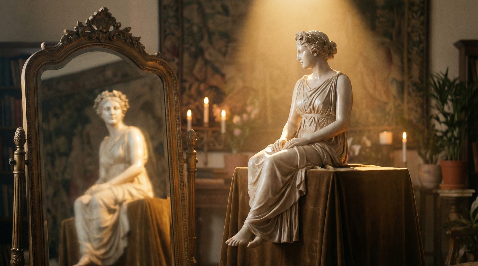 Symbolic illustration inspired by 'One Touch Of Venus (1948)'