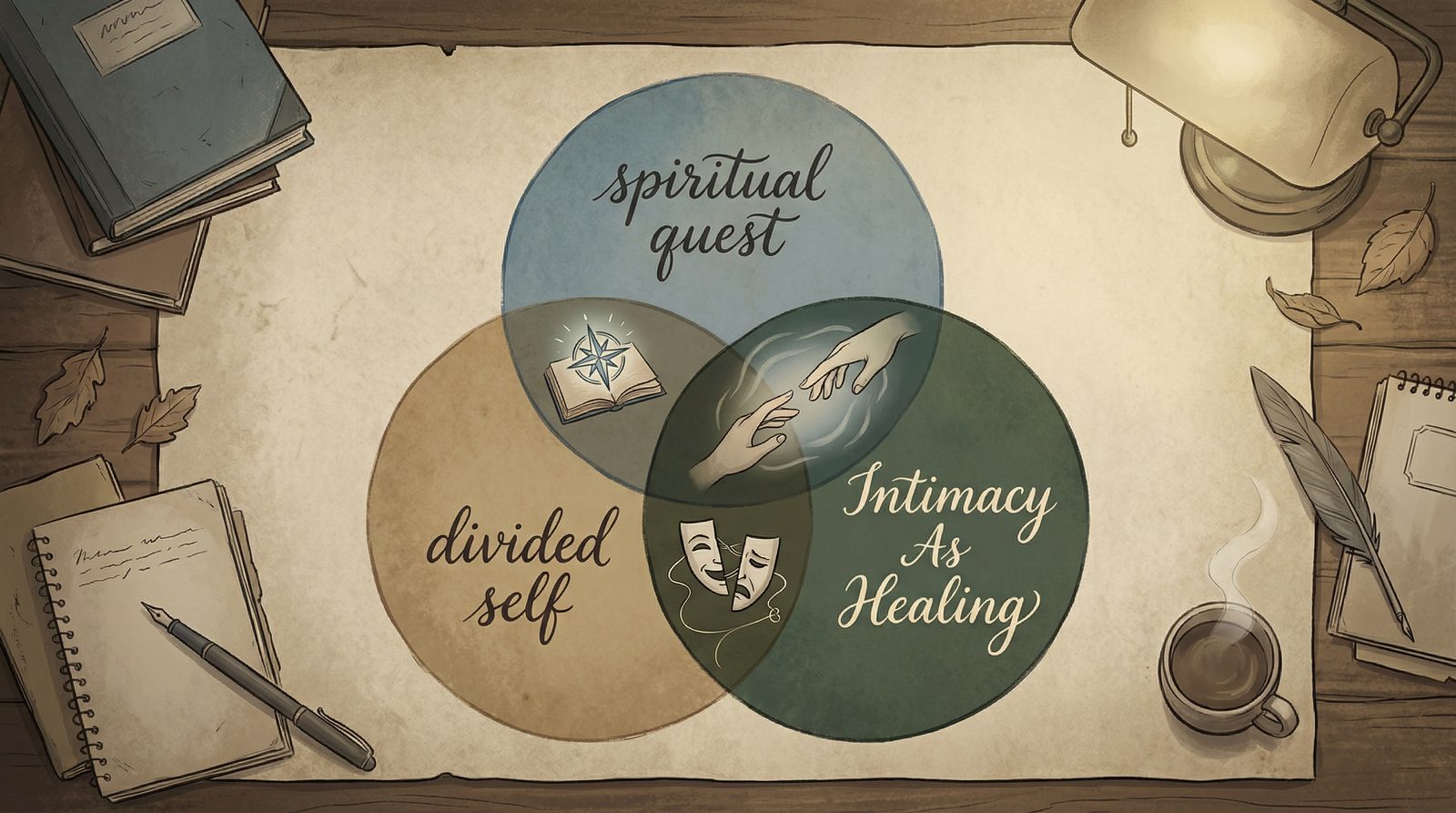 Symbolic illustration inspired by Hermann Hesse