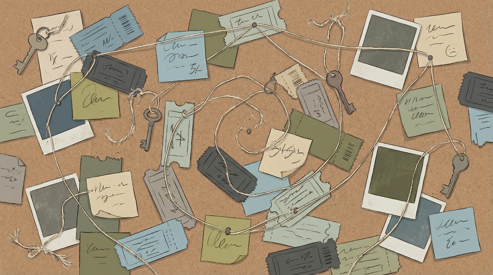 Editorial illustration inspired by 'Synchronicity And Meaningful Coincidence'