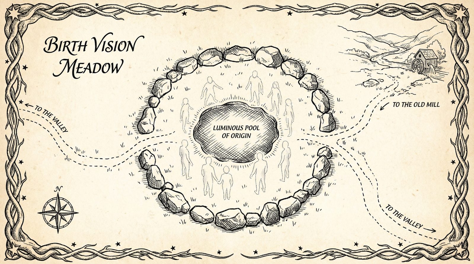Conceptual editorial illustration inspired by 'The Tenth Insight'