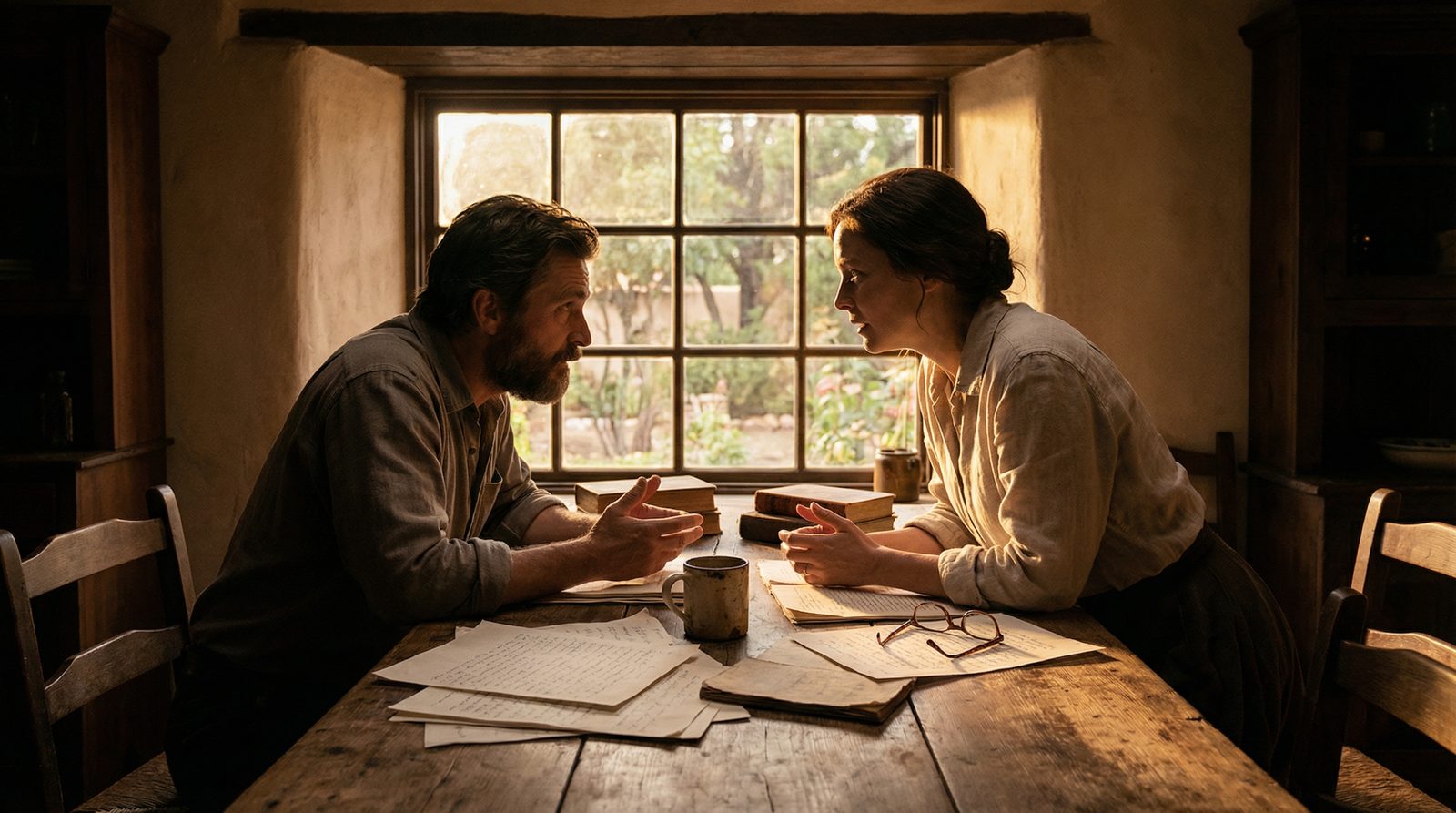 Editorial illustration inspired by 'The Celestine Prophecy (2006)'