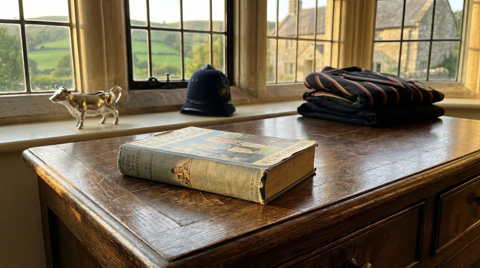 Illustration inspired by 'The Code Of The Woosters (1938)' by P. G. Wodehouse