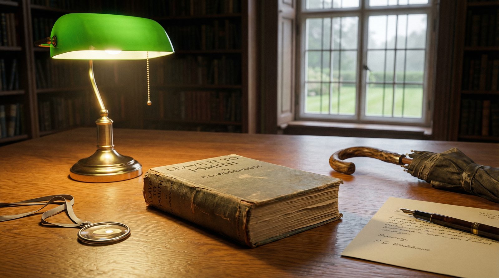 Illustration inspired by 'Leave It To Psmith (1923)' by P. G. Wodehouse