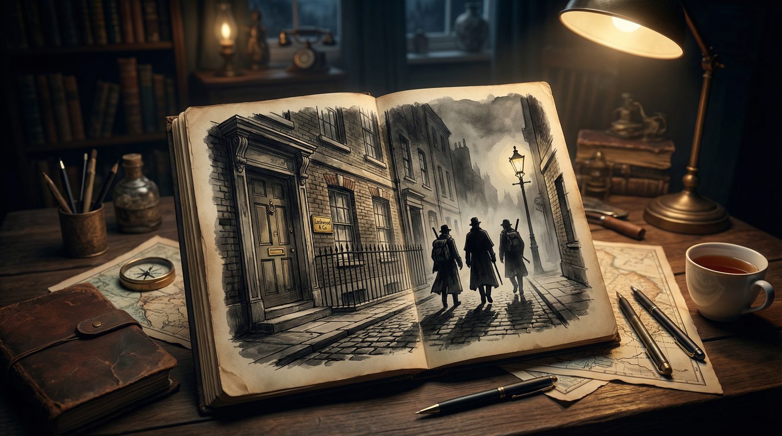 Jonathan Stroud Symbolic illustration inspired by 'Jonathan Stroud'