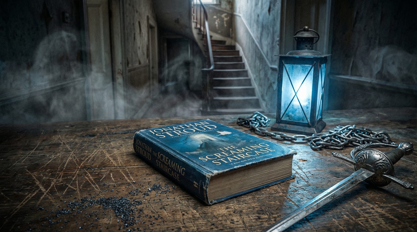 Illustration inspired by 'The Screaming Staircase (2013)' by Jonathan Stroud