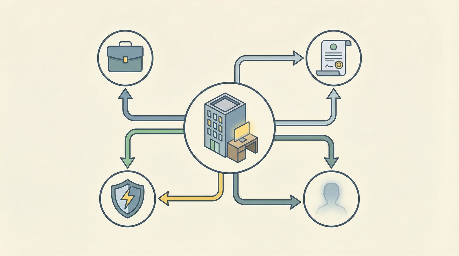 Symbolic illustration inspired by 'Ghost Hunting Agency'